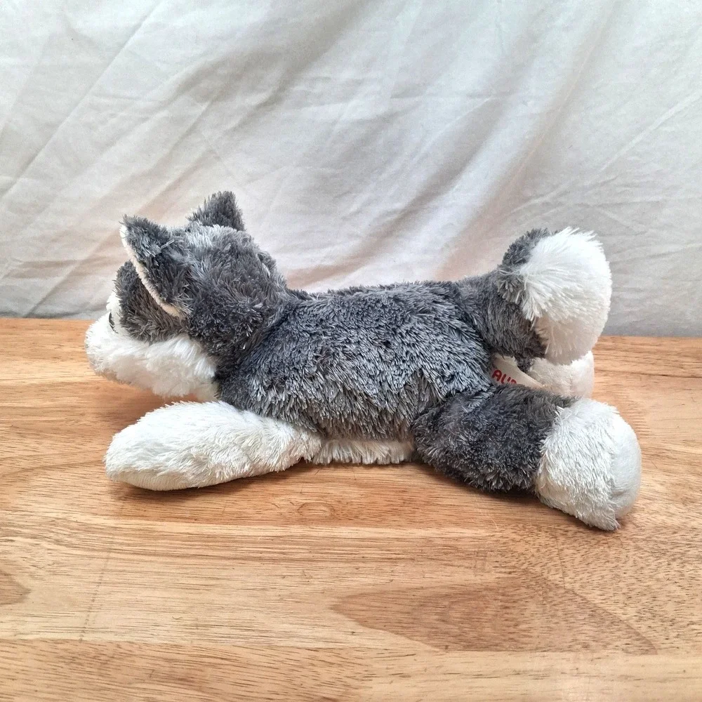 Aurora Plush Husky Dog Gray White Blue Eyes Plush Toy Stuffed Animal 12